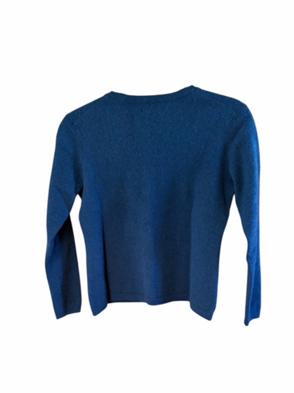Lands’ End Cashmere Cardigan Sweater In Deep Sea Navy - Picture 3 of 6